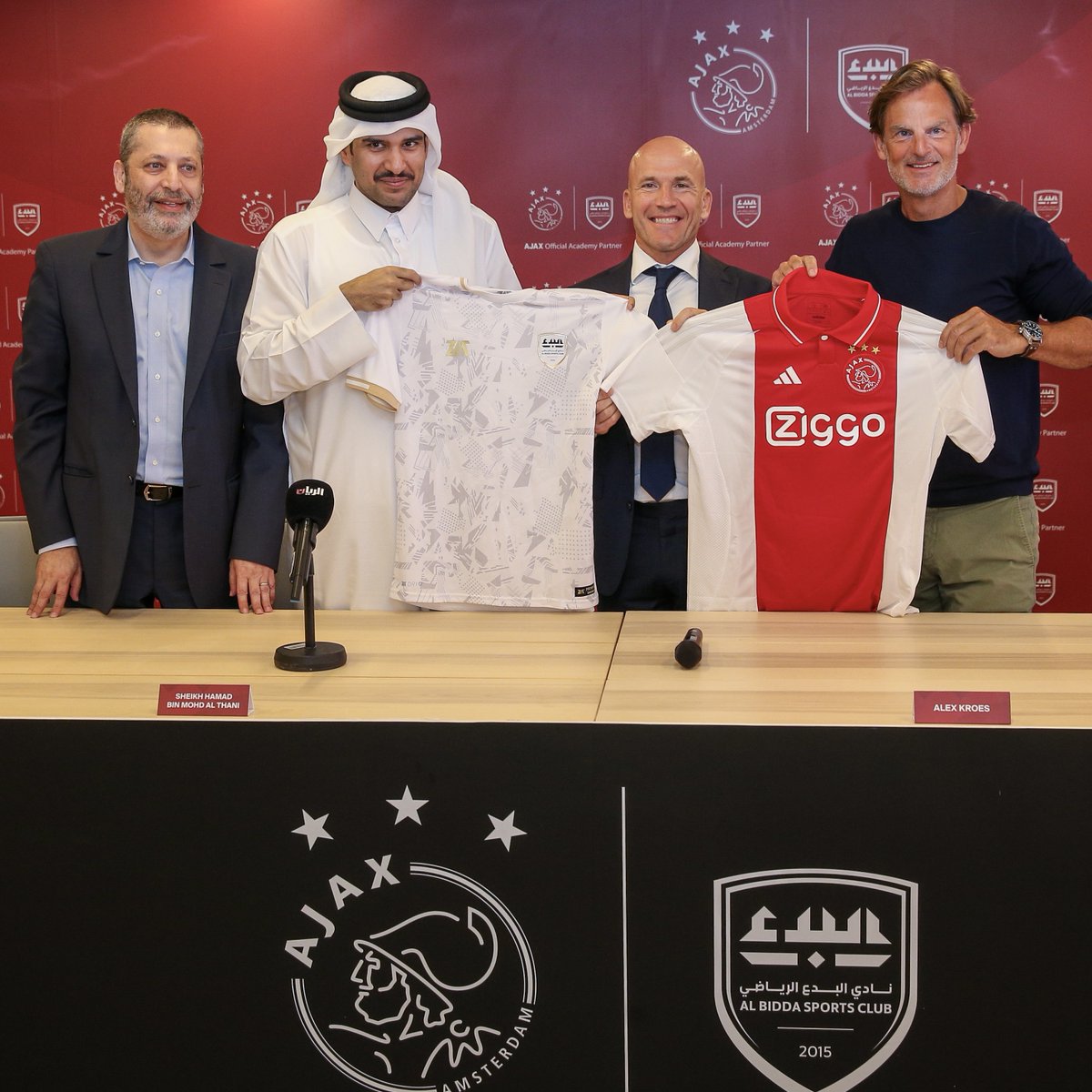 AFCAjax's tweet photo. Ajax will help Al Bidda SC to set up and coordinate the youth academy, based on Ajax's philosophy and methodology 🤝

#ForTheFuture
