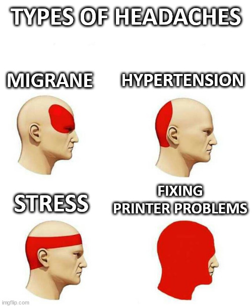 Ich hoffe euer Wochenstart startet nicht mit Kopfschmerzen! #itjokes #helpdesk #techhumor