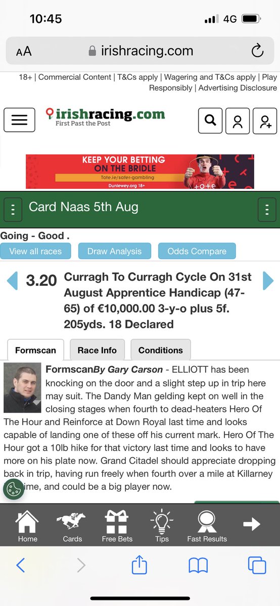 Thanks very much to <a href="/NaasRacecourse/">Naas Racecourse</a> for helping us today with the sponsorship of the 3.20 race.

The Curragh to Curragh Cycle on 31st August Apprentice Handicap.

Promotion of our big day is crucial to help raise funds for <a href="/cancertrials_ie/">CancerTrialsIreland 🌈</a> 

Sign up at
CoastToCurragh.ie