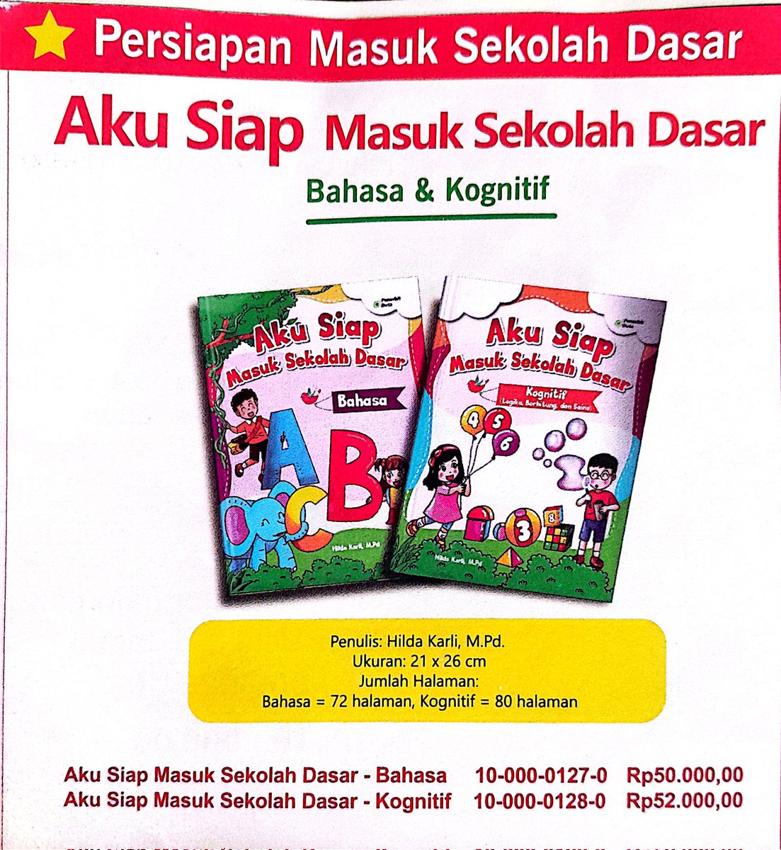 MahawiraMedia's tweet photo. Buku TK B Persiapan Masuk Sekolah Dasar.
Pemesanan: https://t.co/Xj1YTl4ZwU

@infomalang @infokotamalang @infomalangku https://t.co/FoaWCwio5m