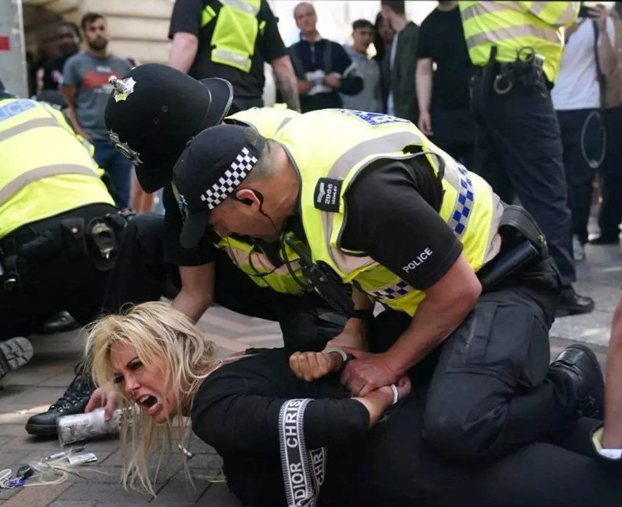 JimFergusonUK's tweet photo. The British Government has turned against its own people while protecting violent mobs of illegal migrants.

#EnglandRiots #CivilDisorder https://t.co/a06JxBnSR9