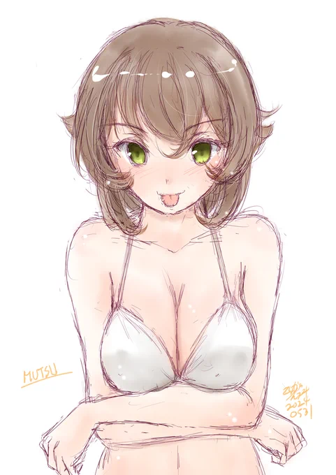 #見た人も無言で舌を出してるキャラを貼る 