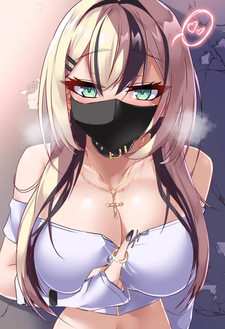 ここのリング、下にずらしたらどうなるか知りたい…?#963art #胡桃のあ新衣装 