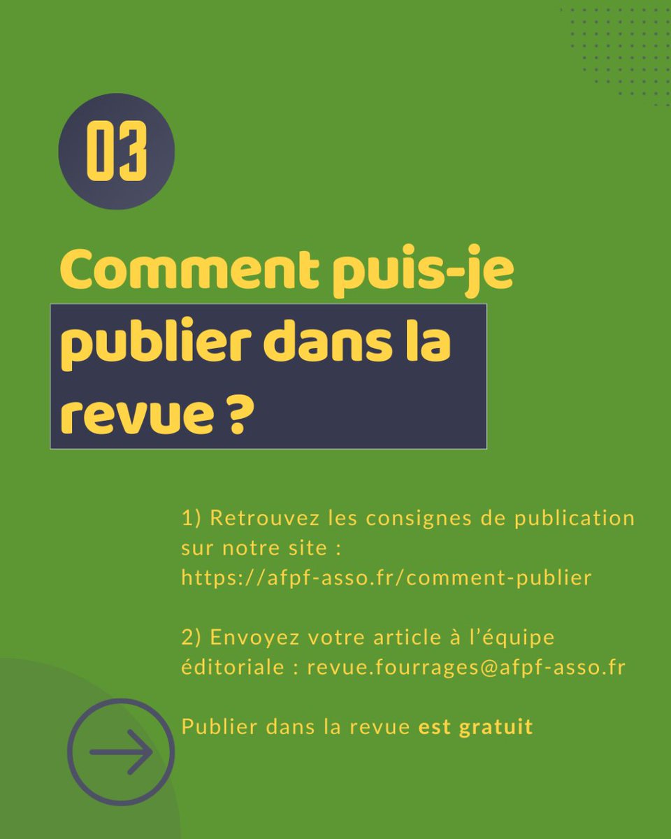 Spécialiste et/ou passionné.e des prairies et des fourrages ? Publiez dans la revue Fourrages !
Pour ce faire: RDV sur notre site afpf-asso.fr/comment-publier
#Fourrages #prairie #systèmefourrager #revue #revuescientifique #publier #articlescientifique #agriculture #environnement