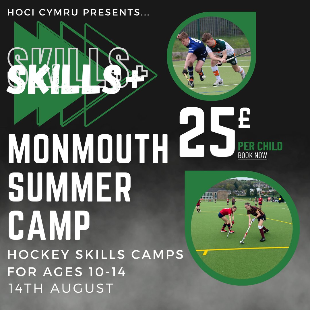 🏑Hwyl Hoci Skills+ Camps are coming to <a href="/ClwbHociPwllhel/">Clwb Hoci Pwllheli Hockey Club</a> and <a href="/MonSchGirls/">Monmouth Girls</a> <a href="/MonGirlsSport/">MonGirlsSport</a> next week!

Develop skills and understanding with a top-class coaching team, all while having fun and making friends!

🎟️Secure your spots now➡️hockeywales.org.uk/event-details/…