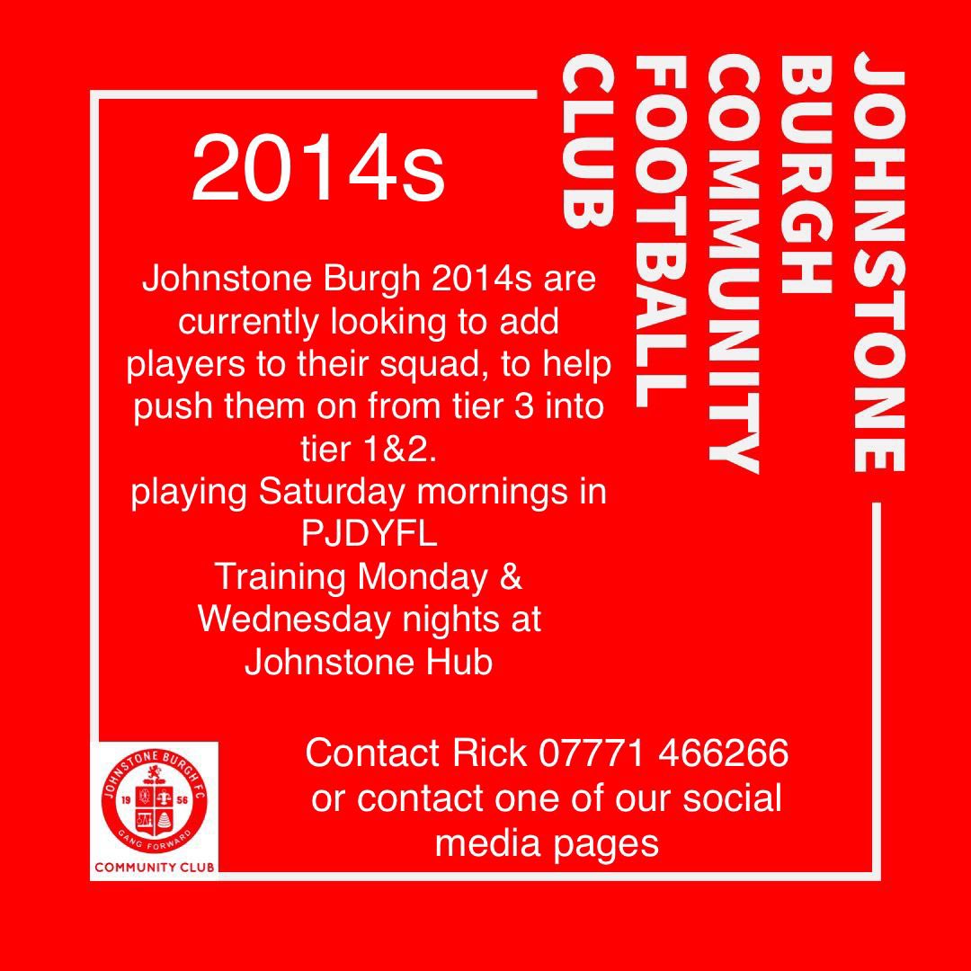 Johnstone Burgh Community Football Club (@burghclub) on Twitter photo 