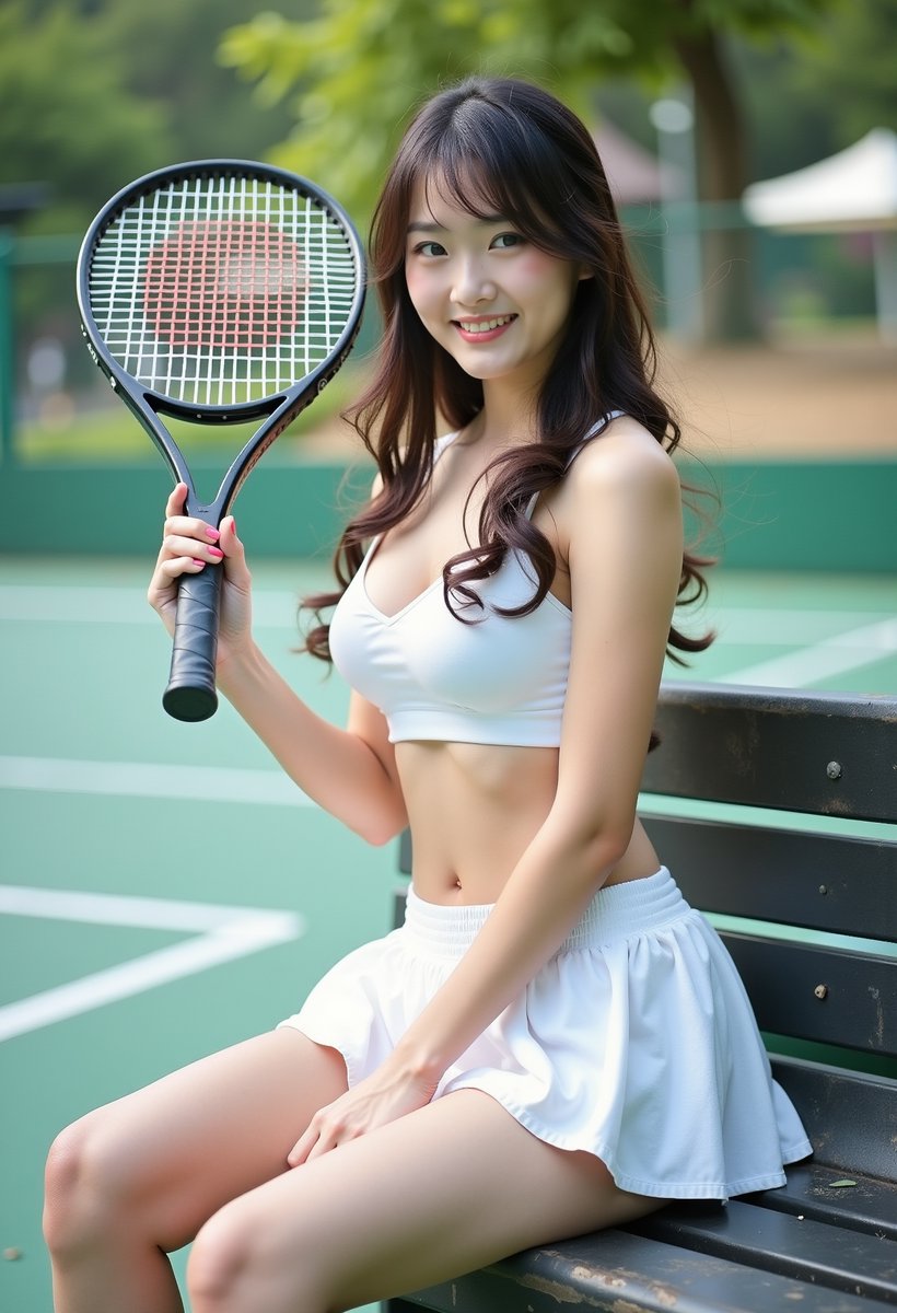 PhotogenicWeekE's tweet image. #FLUX 1-dev-fp8で夏っぽいの出たので。各パラメータは #SwarmUI のパネル参照。&amp;lt; VAE入りのfp8のみ対応
#AI美女 #AIグラビア #夏