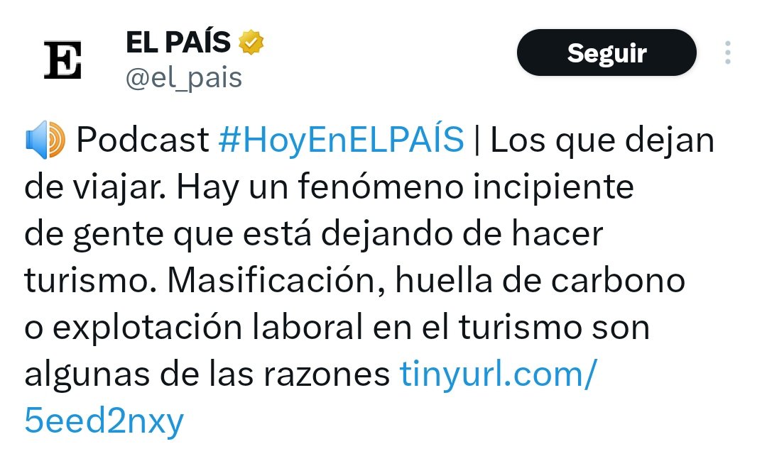 eltivipata's tweet photo. Lo País queriéndote convencer de que la gente está dejando de viajar porque está más concienciada con la huella de carbono y con los camareros explotados, y no porque somos cada vez más pobres... https://t.co/7JmH7HJQT0