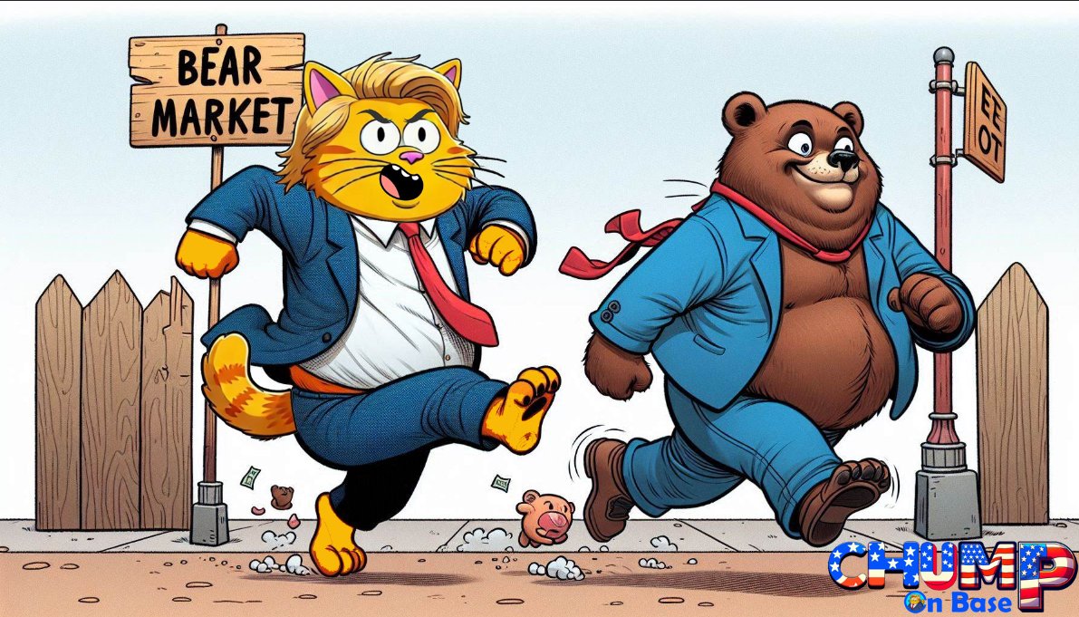 It takes a cat to run a bear out of town. Bring in the Bull Run! Team $CHUMP 2024! 

✅ Dev live in the TG voice chat
✅ launched on ape.store in just 25mins
✅ Dev is cooking

CA: 0xAF46BB1c985A811669B9b37E52Ce5DC110F3Aa01

do not fade this one <a href="/djchumpcoin/">djchumponbase</a> is here