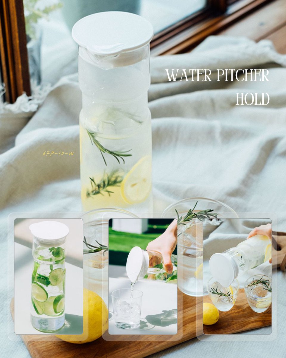 HarioHongKong's tweet image. Water Pitcher HOLD - 6FP-10-W
Easy to hold! Easy to wash! Free pot that thought of.
The capacity is 1,000 mL, which is an easy-to-use size.
You can enjoy original flavored water with your favorite fruits and herbs.

#hariohk #drink #WaterPitcher #HOLD #6FP10W #極簡冷水壺
