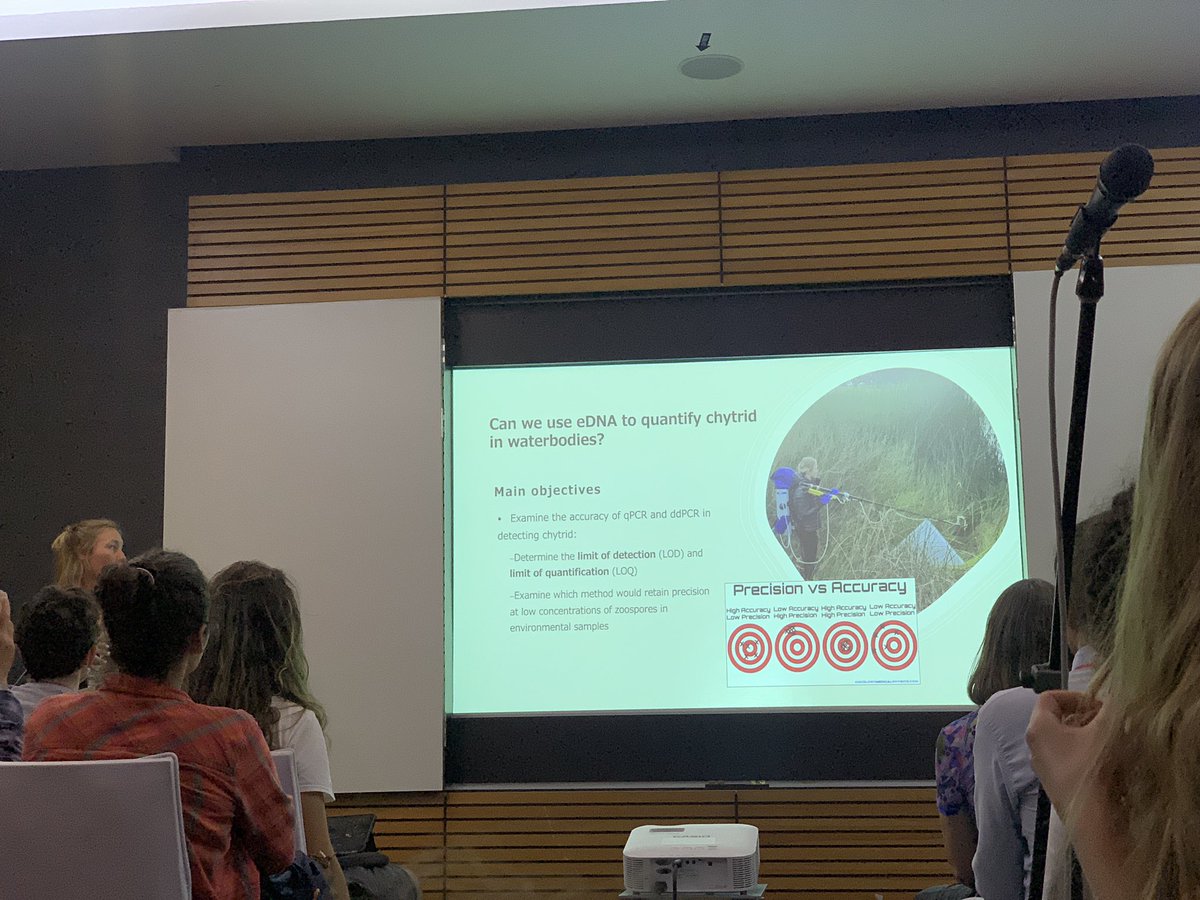 Nicholas Wu (@nicholaswunz) on Twitter photo Kari (<a href="/KariSoennichsen/">Kari Soennichsen</a>) using eDNA as a non-invasive method to monitor #chytrid infection in the wild #WCH10 Kari (<a href="/KariSoennichsen/">Kari Soennichsen</a>) using eDNA as a non-invasive method to monitor #chytrid infection in the wild #WCH10