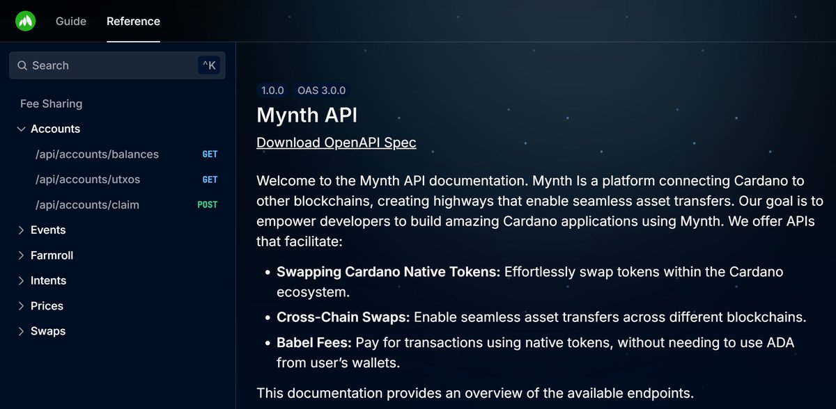 Our partners are busy at work integrating Mynth API 🫡

This allows wallets to directly integrate swaps, like streaming swaps, stable swaps, and cross-chain swaps. It also allows integrating seamless transfers of assets without the need for network coins (aka babel fees).

One