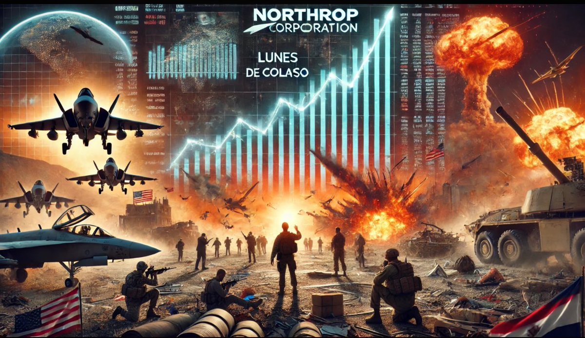 M_AaronZ's tweet photo. @AlertaNews24 Solo están festejando, Lockeheed Martín Corporation y Northrop Grumman Corporation, todo está colapsando menos la guerra y la destrucción. #BlackMonday #MarketCrash https://t.co/Z3ndnVk8yr