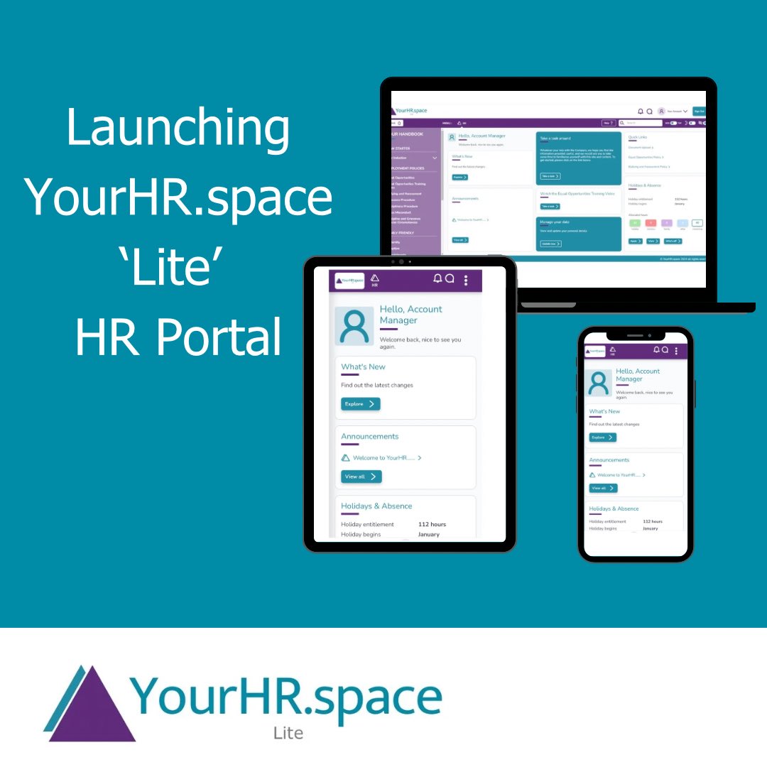 PracticalHR's tweet image. We are pleased to announce the launch of our new YourHR.space ‘Lite’ Portal.
#employmentlaw #HR #smes #portal #HRportal #employment #employees #policies #proceedures #labourgoverment #employmentlawchanges read more 

linkedin.com/pulse/yourhrsp…