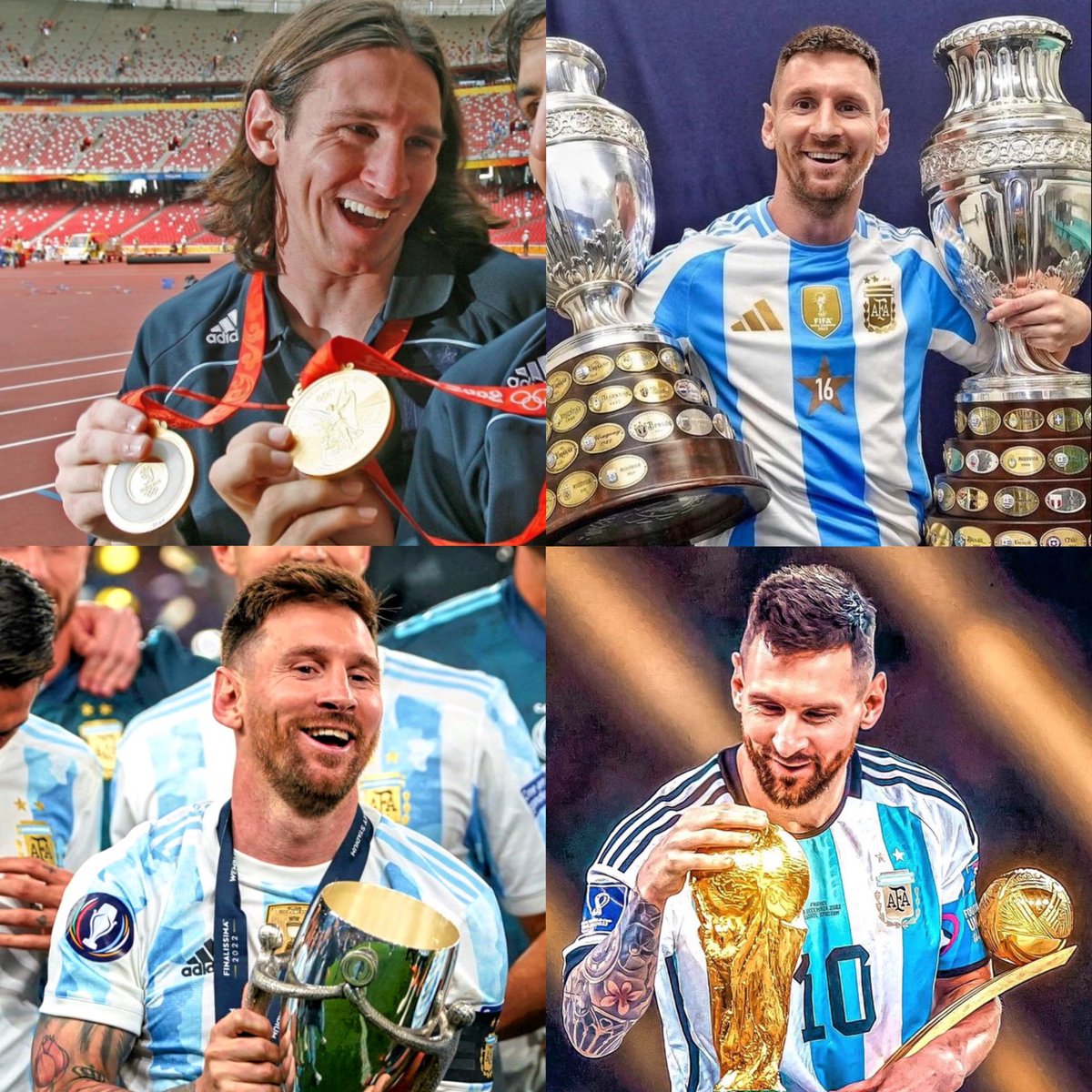 MessiTheNmare's tweet photo. Won every trophy possible for Argentina while being the best player for each POTT. No one appreciates it because it’s easy for Messi.🐐🏆 https://t.co/mCf7frEVJA