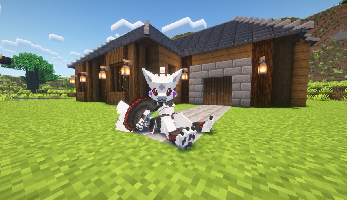 More birb thing. And a house! Will show more as I progress in this survival world! #avali #Minecraft