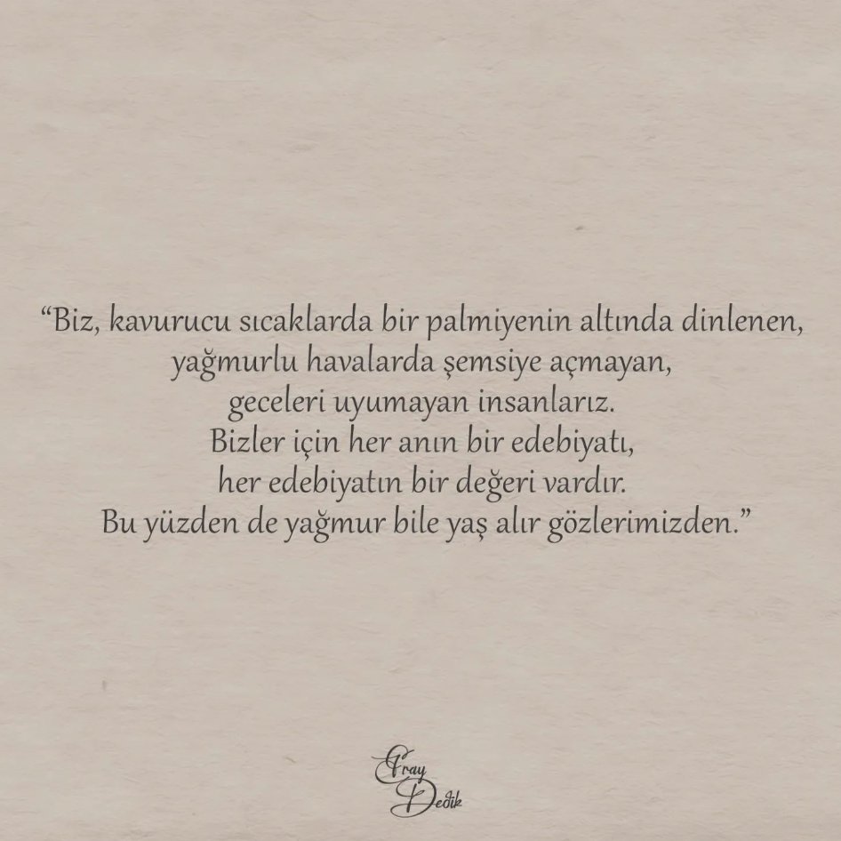 ErayDedik's tweet image. ..bizler için her anın bir edebiyatı vardır. Ancak kimisi için bile bir an yoktur ki; anlamlı olsun. Onlar kendi anlamsızlıklarında yok olmaya devam eder, yok etmeye çabalar. ✍️

#eraydedik #şiir #şiirsokakta