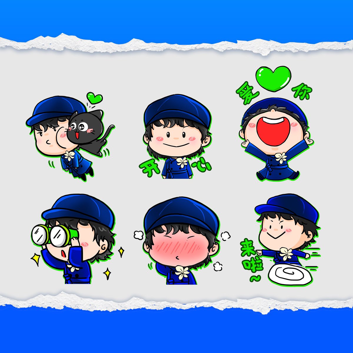 absnotmia's tweet photo. “Our lovely bystander” stickers 💚
Happy birthday ☀️

#王一博 #WangYibo #王一博0805生日快乐  #notmia 
#absolutelynotmia https://t.co/lbMS0GDDL5