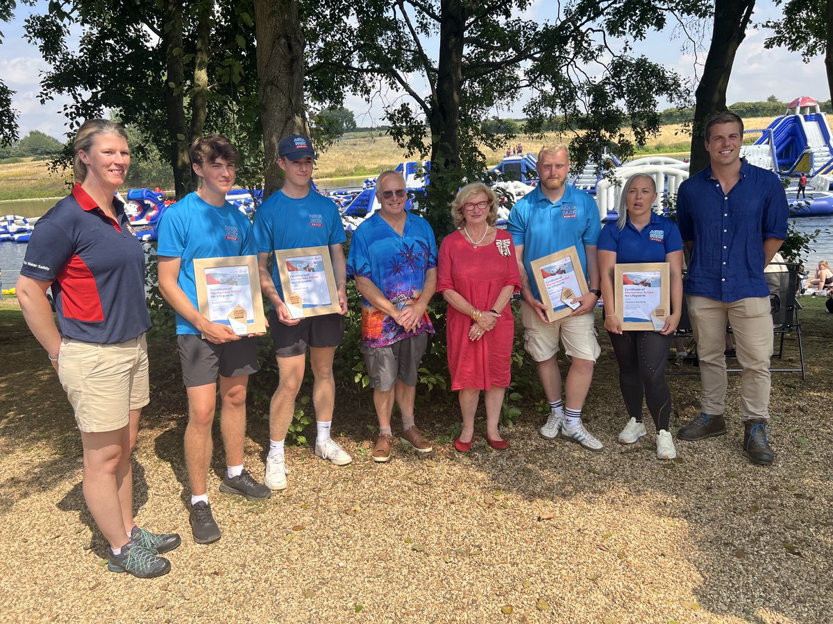 RutlandLordLieutenant (@rutlandll) on Twitter photo Dave Francis’s life was saved thanks to #bravery & training of two young life guards George Pollard & Reuben Hutchinson & duty manager Nathan Liptrott <a href="/AquaParkGroup/">Aqua Park Group</a> <a href="/RutlandWaterNR/">Rutland Water Nature Reserve</a> & <a href="/AirAmbulancesUK/">Air Ambulances UK</a> an honour to meet Dave and present trophies Dave Francis’s life was saved thanks to #bravery & training of two young life guards George Pollard & Reuben Hutchinson & duty manager Nathan Liptrott <a href="/AquaParkGroup/">Aqua Park Group</a> <a href="/RutlandWaterNR/">Rutland Water Nature Reserve</a> & <a href="/AirAmbulancesUK/">Air Ambulances UK</a> an honour to meet Dave and present trophies