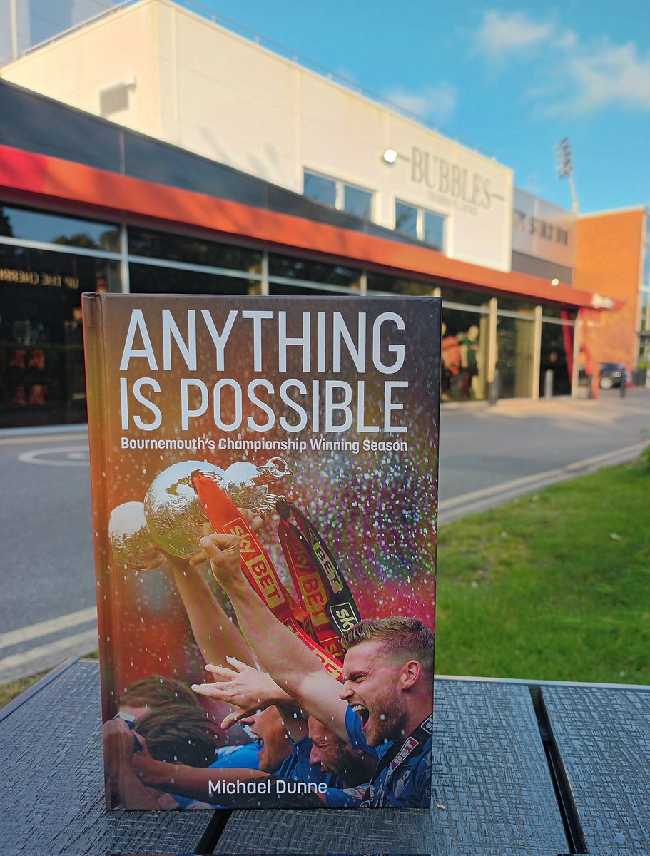 This coming Saturday (10th August)  2pm-4pm I'll be signing copies of Anything Is Possible <a href="/InOffTheFarPost/">Paul Orchard</a> in Pokesdown to which you are cordially invited to come along if you can.

Please repost for a chance to win a signed copy of the book #afcb <a href="/PitchPublishing/">Pitch Publishing 📚 Sports Books</a>