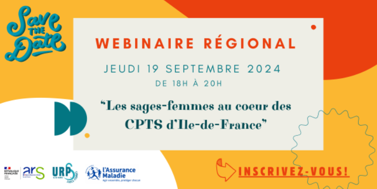 URPS_SF_IDF's tweet photo. #webinaire | L’URPS Sages-Femmes Ile-de-France, en association avec l’Agence Régionale de Santé (ARS) Île-de-France et l'Assurance Maladie, organise un webinaire le 19 septembre 2024 de 18h à 20h.
👉Inscrivez-vous : https://t.co/6AY26w72VI https://t.co/TD2TK4Lx66