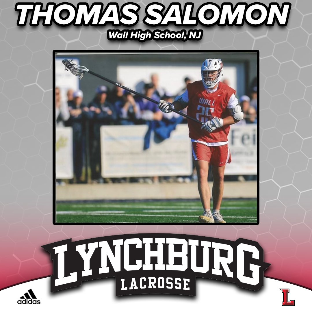 Lynchburg Men’s Lacrosse:
Welcome the Class of 2028:
Thomas Salomon - 
Wall township, New Jersey - 
Wall high school 
@wallhsboyslax
Bluestar Lacrosse Club
@bluestarlax
It’s A Great Day to be a Hornet!!!
