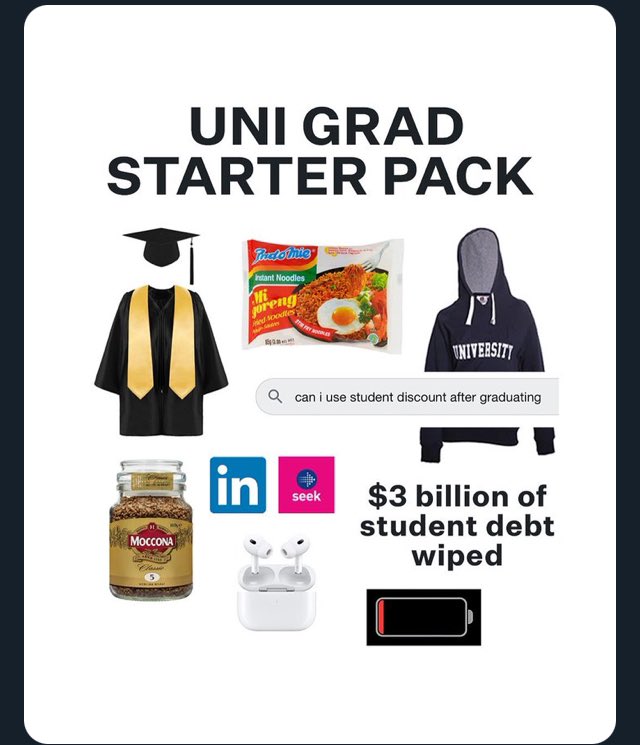 $3b wiped from HECS debts equates to saving future mid/high income grads a few months of repayments in 5 to 15 years time but does leave the govt with $3b less in assets for everything else it does.