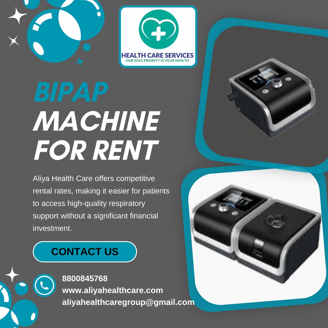 aliyahealthcare's tweet image. BIPAP MACHINE FOR RENT IN SECTOR 140 NOIDA 
Aliya Health Care provides not just the equipment but also maintenance and support.
#bipapmachine#bipapmachineonrent
