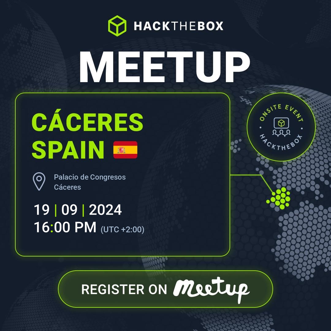 HTB Cáceres meetup tweet media