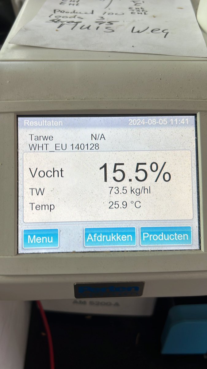 Wintertarwe molenweg combine nu