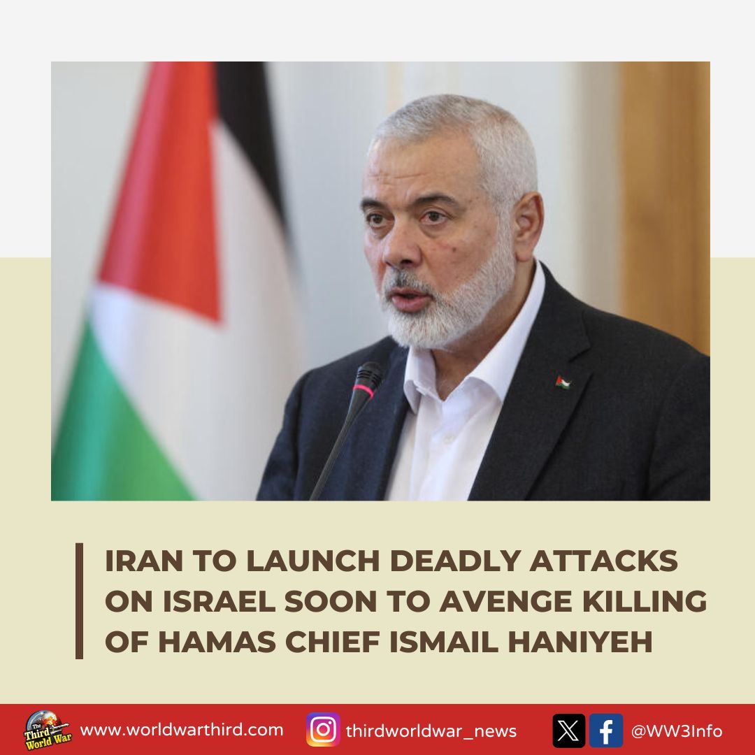 WW3Info's tweet image. #WW3: Iran may attack Israel soon to retaliate against killings of top #HamasHezbollah leaders, claims leading US daily. Also, @CENTOM General Erik Kurilla claimed to be on #IsraelVisit to discuss #IranThreat. Meanwhile, #Jordan's foreign minister is said to soon leave for Iran.