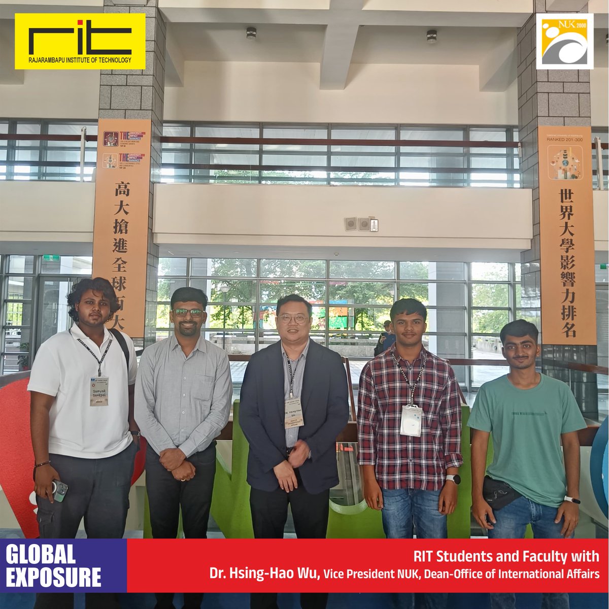 ritindia1983's tweet image. 🌏✨ Students from RIT India embarked on an incredible 10-day journey at the Summer School Camp hosted by the Office of International Affairs at National University of Kaohsiung, Taiwan! 🎓🇹🇼
#GlobalExperience #RITIndia #NUK #SummerSchool #CulturalExchange #ProudMoment