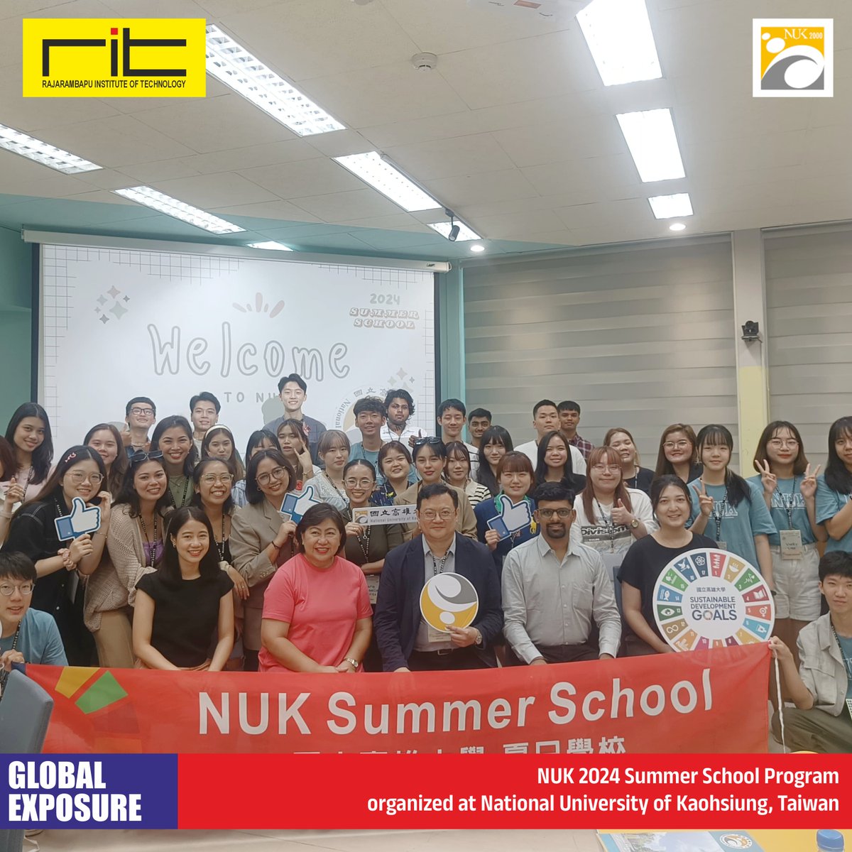 ritindia1983's tweet image. 🌏✨ Students from RIT India embarked on an incredible 10-day journey at the Summer School Camp hosted by the Office of International Affairs at National University of Kaohsiung, Taiwan! 🎓🇹🇼
#GlobalExperience #RITIndia #NUK #SummerSchool #CulturalExchange #ProudMoment