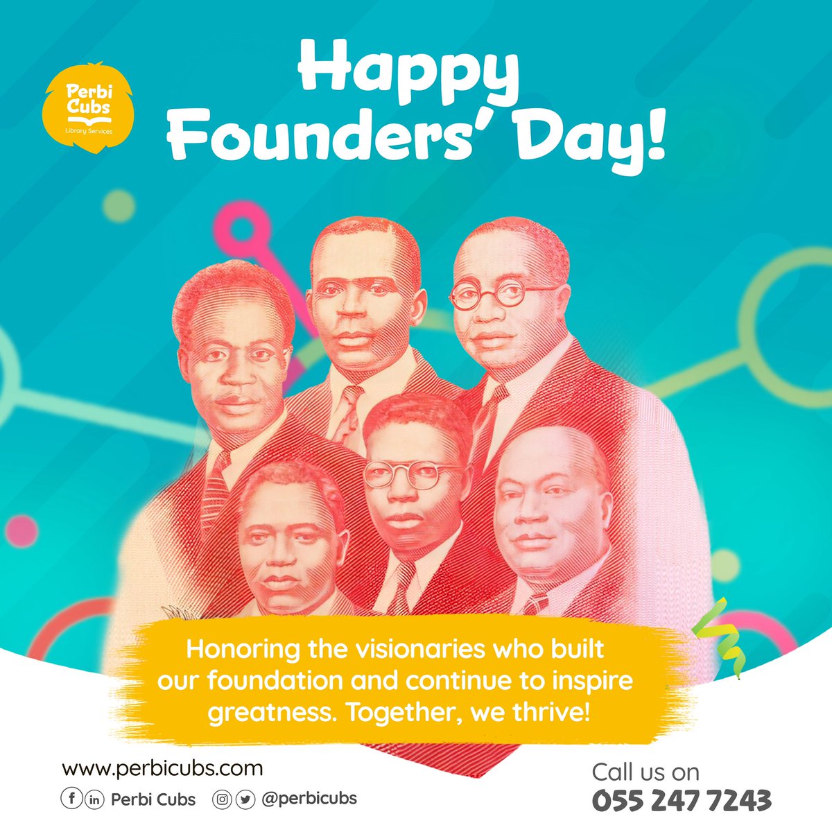 perbicubs's tweet photo. Happy Foundersβ Day!π¬ππ¬ππ¬π
#PerbiCubs #FoundersDay #LiteracyInGhana #ChildrensDigitalLibrary #KwameNkrumah #GhanaianChildren https://t.co/RdWVZAmae4