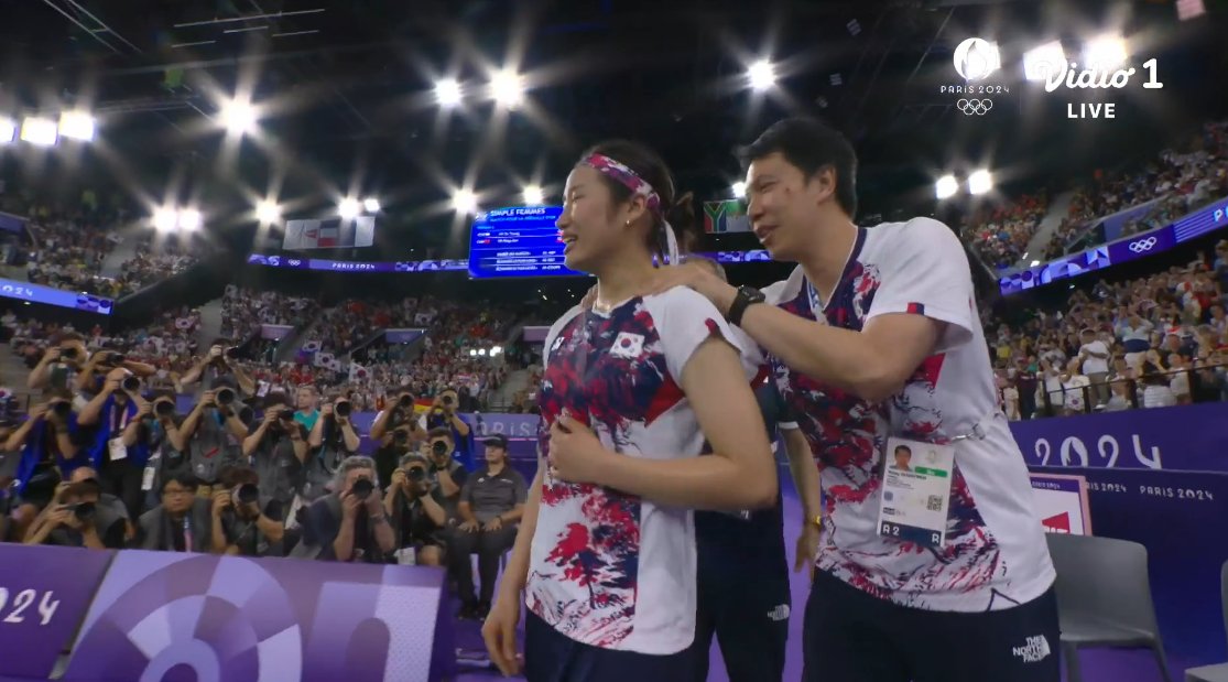 BadmintonTalk's tweet image. Gold Medal Match - Women’s Singles

An Se Young (KOR) vs He Bingjiao (CHN)

21-13 21-16

Congratulations An Se Young! First Korean WS to win the #Olympics in 28 years!

#Badminton #Paris2024