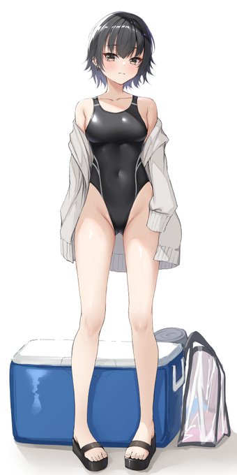 競泳水着パーカーちゃん 