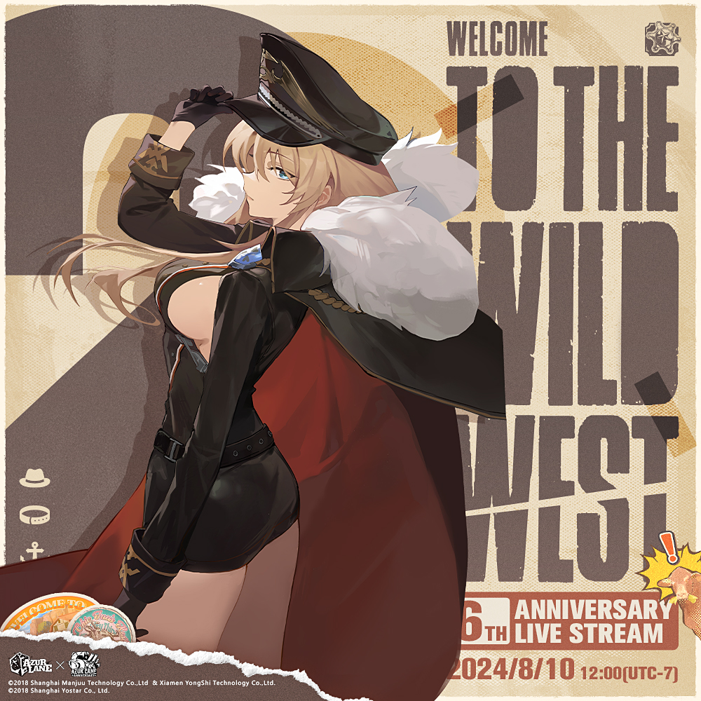 AzurLane_EN's tweet photo. Dear Commander，

The 6th Anniversary Live Stream will begin in 2 days!

Set Reminder for the Livestream
👉https://t.co/tvfWjQSjhe
📅8/10 12:00 (UTC-7)

Don't miss the exciting content we've prepared for you, Commanders!

#AzurLane #Yostar #AzurLane6thAnniv https://t.co/0ucLxz3TIR