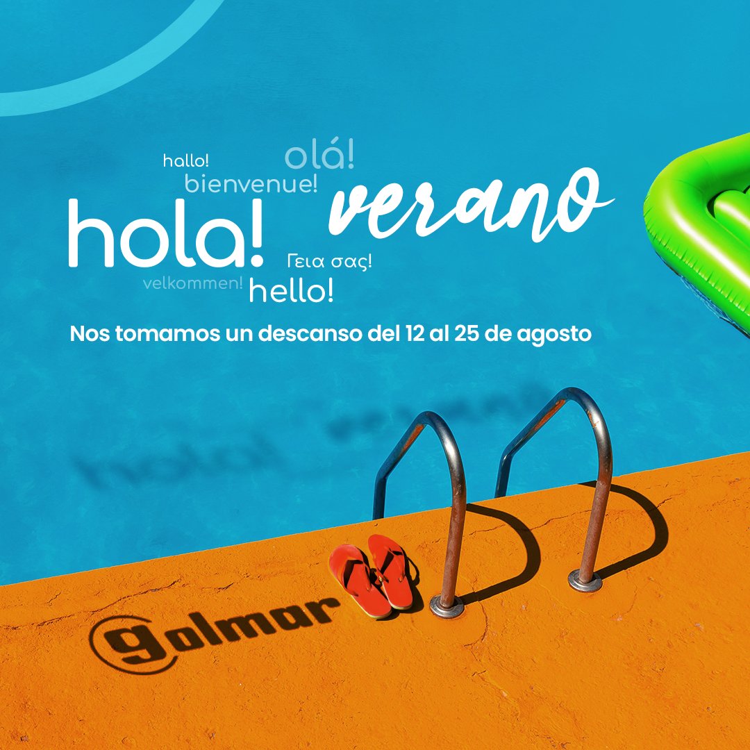 🏖️ Este verano nos tomamos un descanso para recargar energías, renovar ideas y volver con más fuerza. Del 12 al 25 de agosto nuestras oficinas centrales permanecerán cerradas 🗓️

☀️🍉 ¡Feliz verano y nos vemos a la vuelta!

golmar.es/noticias/horar…