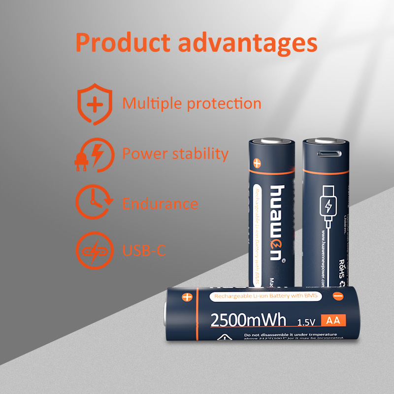 HuawenNewpower's tweet image. Introducing our latest innovation – USB-C Rechargeable Lithium Ion AA Batteries! Say goodbye to single-use batteries and hello to a more sustainable power source for your devices. Contact us for distributor and agent opportunities in All world. #AABatteries #RechargeableBatteries