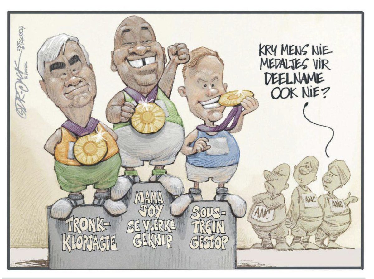 Dr. Pieter Groenewald, VF Plus-leier en Minister van Korrektiewe Dienste weet wat hy doen! 💪 (Spotprente: <a href="/Beeld_Nuus/">Beeld</a> - 5 Aug 2024 en <a href="/RapportSA/">Rapport</a> - 4 Aug 2024) <a href="/GroenewaldPJ/">Pieter Groenewald</a>