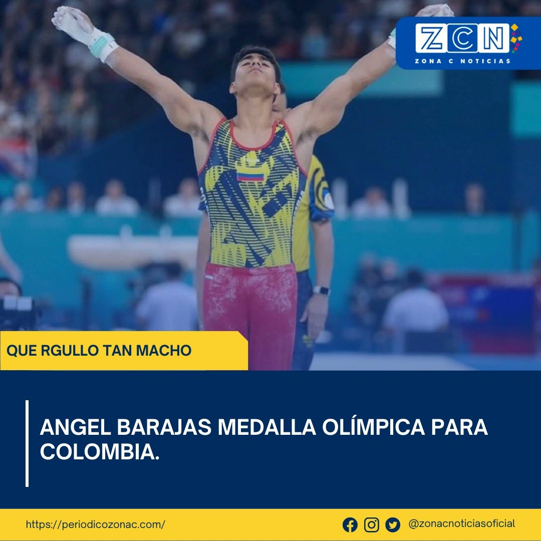 zonacentrocali's tweet photo. #Paris2024| Ángel Barajas es Olímpico.

🔹El cucuteño dio este lunes la primera medalla a Colombia en los Juegos Olímpicos. 

🔹El atleta de 17 años se quedó con la plata en la final de barra fija en Gimnasia Artística. https://t.co/1ZVZ8TlPFn
