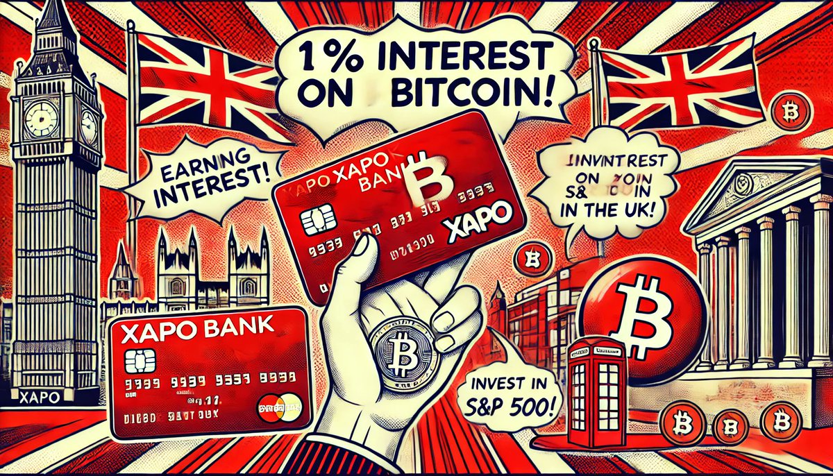 XAPO BANK LAUNCHES INTEREST-BEARING BITCOIN ACCOUNTS IN THE UK AFTER  PASSPORTING LICENSE Xapo Bank has officially launched in the UK, offering  1% interest on bitcoin accounts without the need for staking. The
