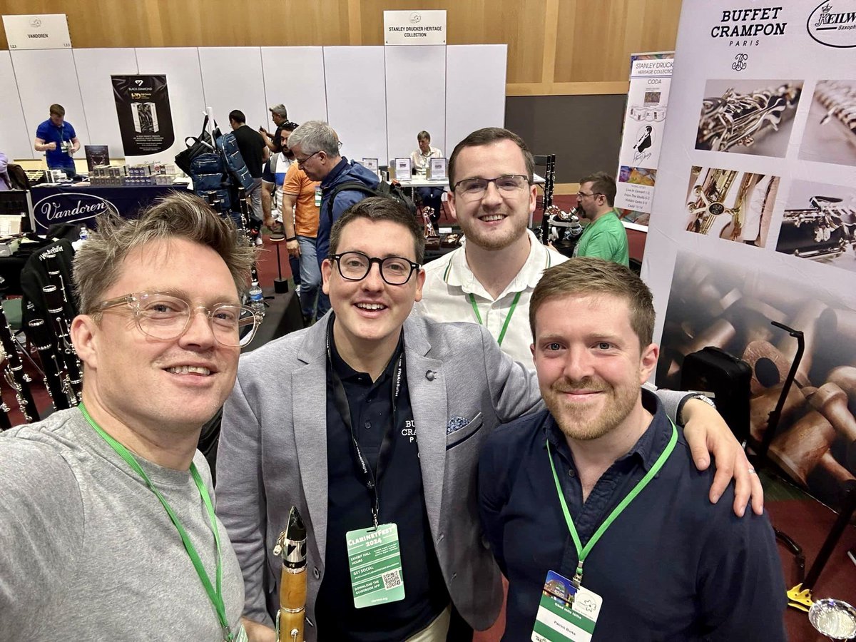 Adam (@adamleeclarinet) on Twitter photo A great trip with <a href="/RCSWoodwind/">RCSWoodwind</a> + <a href="/BuffetCramponEU/">Buffet Crampon</a> to ClarinetFest 2024 in Dublin! Thanks to <a href="/VandorenUK/">Vandoren Reeds UK</a> for my new Black Optimum ligatures, which I love!🔥
#clarinet #vandorenv12 #vandorenb40 #wearevandoren #buffetcrampon #wearebuffet #clarinetfest2024 A great trip with <a href="/RCSWoodwind/">RCSWoodwind</a> + <a href="/BuffetCramponEU/">Buffet Crampon</a> to ClarinetFest 2024 in Dublin! Thanks to <a href="/VandorenUK/">Vandoren Reeds UK</a> for my new Black Optimum ligatures, which I love!🔥
#clarinet #vandorenv12 #vandorenb40 #wearevandoren #buffetcrampon #wearebuffet #clarinetfest2024