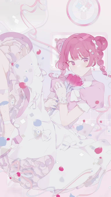お菓子みたいなパステルカラーのOCチャンたち #私はこういう絵師です見た絵師全員参加 