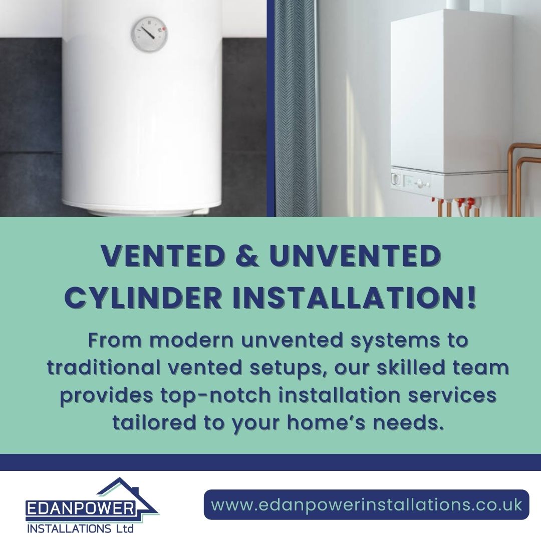 edanpowerltd's tweet image. VENTED &amp;amp; UNVENTED CYLINDER INSTALLATION!
From modern unvented systems to traditional vented setups, our skilled team provides top-notch installation services tailored to your home’s needs.🔧

#edanpowerinstallations #powerinstallation #heating #plumbing #boiler #centralheating