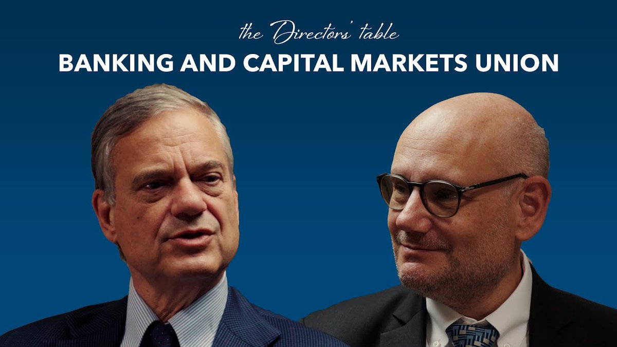 EUI_FBF_School's tweet photo. π¬ Curious about the future of Europe's banking and capital markets?
Join our Director @TL_Beck_Firenze and @LBiniSmaghi, Chair of the Board of @SocieteGenerale, in the second episode of #TheDirectorsTable.
ποΈ Watch here: https://t.co/XcehdhCRi9 https://t.co/PL6Emd8rBk
