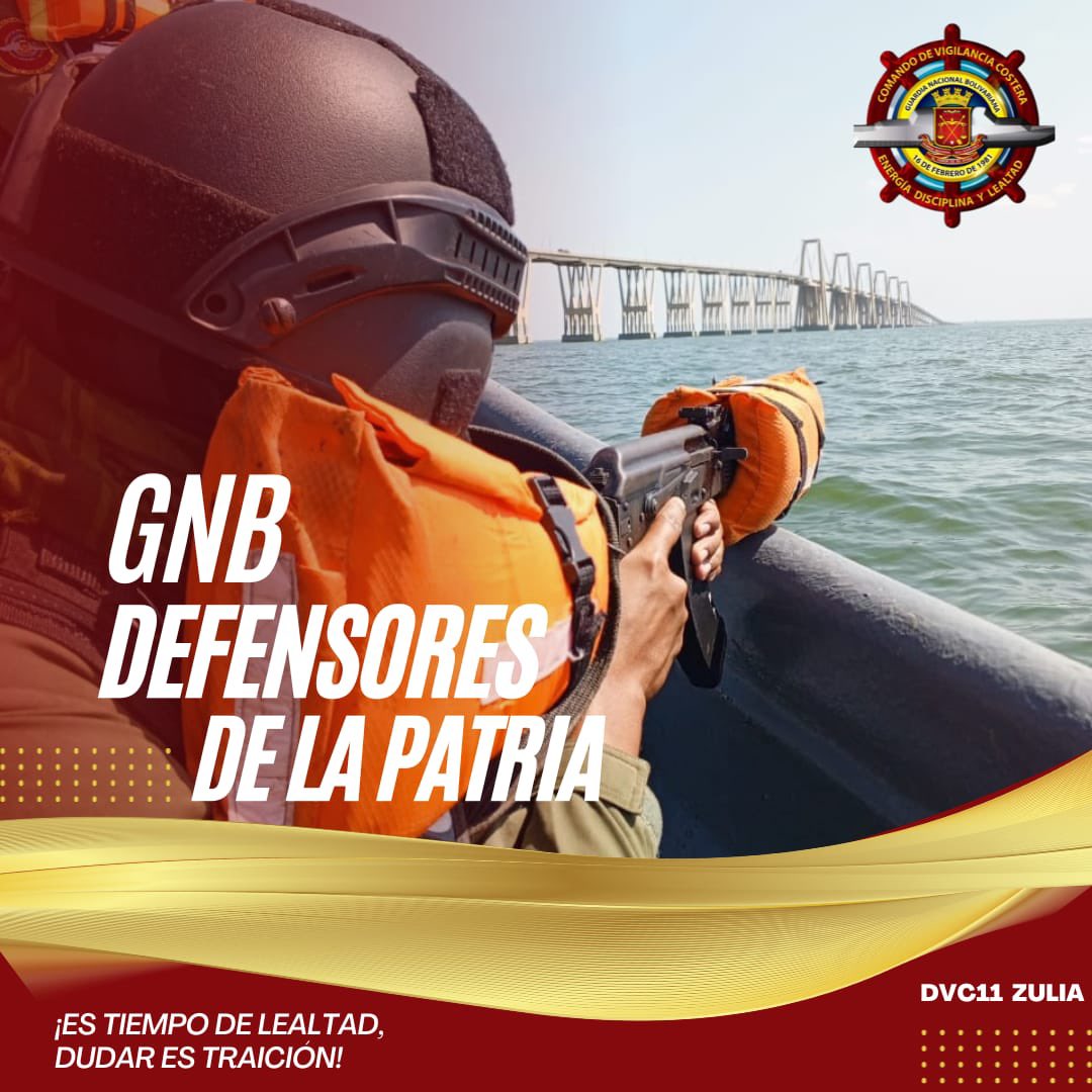 Feliz y Bendecido Lunes! 🇻🇪☀️

Con máxima moral y voluntad inquebrantable, nuestros Efectivos Militares de la Guardia Nacional Bolivariana continúan desplegados en todo el territorio venezolano para garantizar La Paz y la integridad territorial.