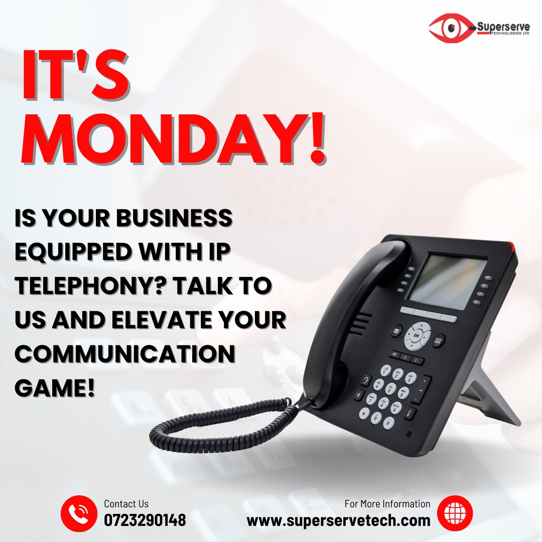 SuperserveT's tweet image. Happy new week!
Experience crystal-clear calls, seamless connectivity, and cost-effective solutions. Transform your business communication today.

#SuperserveTech #IPTelephony #BusinessCommunication #TechSolutions #seamlessconnectivity