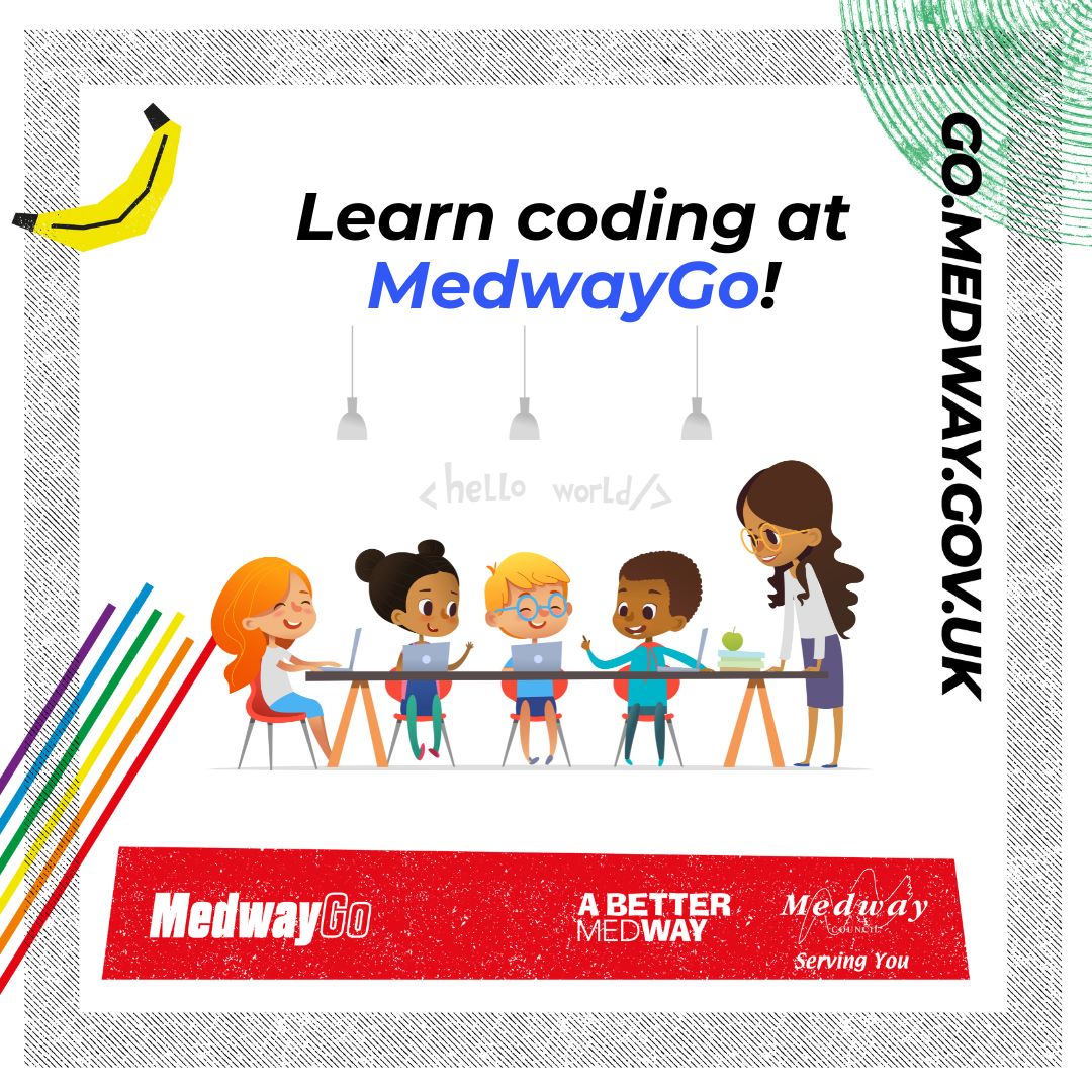 Does your child want to learn how to code this summer? Check out Jam Coding Medway and book a session to learn from professionals!  The club focuses on all areas of digital skills.

Book here - orlo.uk/Vje5d Click Organisations and Search 'Jam Coding Medway'