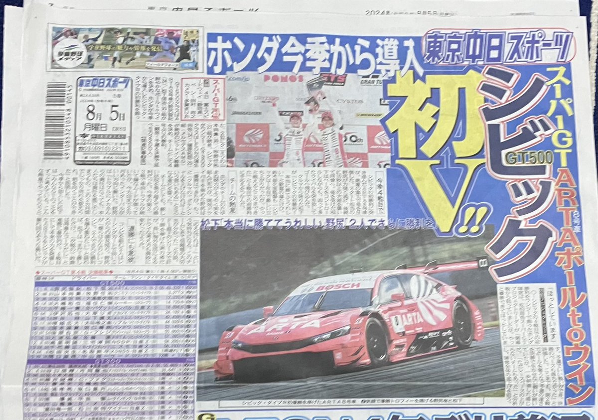 vodkka0203's tweet photo. いーねー😄
シビれるねぇ~😃
HONDA
FSW 1.2 👍✨
しかもポールトゥウィン❗️
CIVICいいんぢゃね?
NEXT SUZUKA
FIGHT(*•̀ㅂ•́)و✧
#スーパーGT
#FSW
#HONDA
#GT500
#ARTA
#STANLAY
#トーチュウ https://t.co/69RRhItmPj